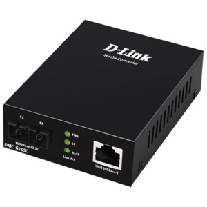 Медиаконвертер D-Link DMC-G10SC 1xGE, 1x1000BaseLX, SM, 10км, SC лучшая модель в Харькове