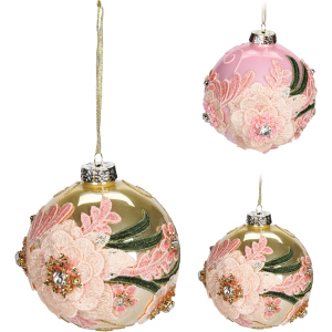 Набір ялинкових куль Christmas Decoration 10 см 6 шт (ACT504710) краща модель в Харкові