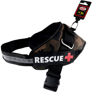 Шлей посилений Pet Nova Rescue+ XL 70-90 см Камуфляжний (HA-RESCUE-CAMUFLAGE-XL) (5903031442366) в Харкові