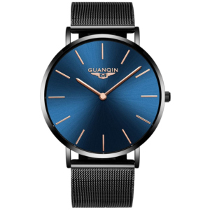 Чоловічий годинник Guanqin Black-Blue-Black GS19081 CS (GS19081BBlBS) ТОП в Харкові