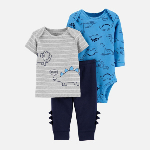 Комплект (футболка+боді+штани) Carters 1H364510 78-83 см 960 MC Multicol (192136679042) ТОП в Харкові