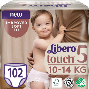 Підгузки-трусики Libero Touch Pants 5 10-14 кг одноразові 102 шт (7322541430324) ТОП в Харкові