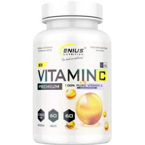 Витамины Genius Nutrition Vitamin C 60 таблеток (7353798853628) ТОП в Харькове