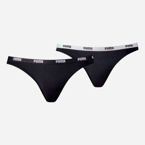 Трусики-бікіні Puma Women Bikini 2P Pack 90785103 XL 2 шт Black (8718824911908) краща модель в Харкові