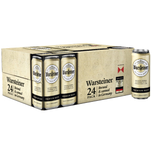 Упаковка пива Warsteiner Premium Verum світле фільтроване 4.8% 0.5 л x 24 шт (4000856094471) краща модель в Харкові