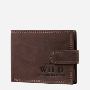 Чоловічий гаманець шкіряний ALWAYS WILD DNKN1187L-brown (2900000138698)