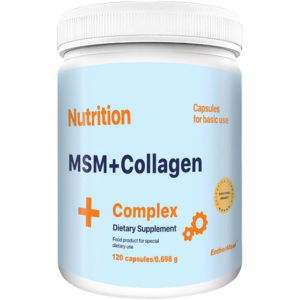 Хондропротектор МСМ+Колаген EntherMeal MSM+Collagen Complex 120 капсул (MSMCOLEM00122) краща модель в Харкові