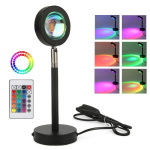 Проекційна лампа RGB з пультом Sunset Floor Lamp Sunset Lamp Rainbow Modern Bedroom