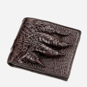 Портмоне Crocodile Leather 18196 Коричневое ТОП в Харькове