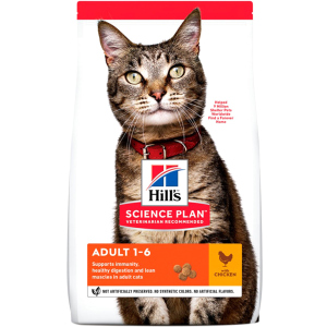 Сухий корм для кішок Hills Science Plan Feline Adult Chicken з куркою - 3 кг (604058) (52742030838) ТОП в Харкові