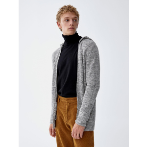 Кардиган Pull & Bear XAZ217377APSX M Білий/Чорний (DD8000004572857) краща модель в Харкові