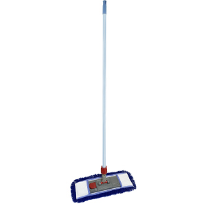 Швабра Wermop 120 см с насадкой Extra Cotton Wet Mop 40 см Синяя (SA0004) ТОП в Харькове