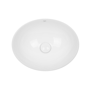 Раковина-чаша Qtap Dove 410x335x145 White з донним клапаном QT06113078W краща модель в Харкові