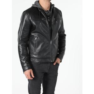 Куртка зі штучної шкіри Colin's CL1053007BLK XL Black в Харкові