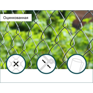 Сетка Рабица оцинкованная Сітка Захід 60х60/3,0мм 1,5м/10м в Харькове