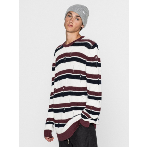 Джемпер Pull & Bear XAZ177077WAUC M Белый в темно-синюю полоску коричневый (DD8000003776775) в Харькове