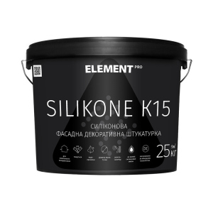 Фасадна штукатурка ELEMENT PRO SILIKONE K15 Зерниста 25 кг