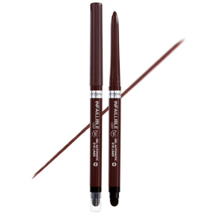 Водостійкий автоматичний олівець гелевий для повік L'Oreal Paris Infaillible Grip Liner Brown Denim коричневий 1 г (3600524026660)