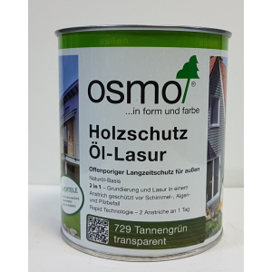 Защитное масло – лазурь OSMO HOLZSCHUTZ ÖL-LASUR 729 (темно-зеленое) 2.5 л. лучшая модель в Харькове