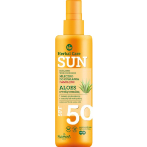 Водостійке молочко для засмаги Farmona Herbal Care Sun SPF 50 200 мл (5900117972830) краща модель в Харкові