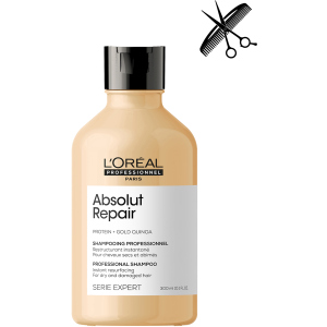 Професійний шампунь L'Oreal Professionnel Serie Expert Absolute Repair для інтенсивного відновлення пошкодженого волосся 300 мл (3474636974221) надійний