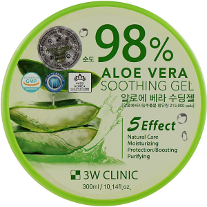 Гель для душу 3W Clinic Aloe Vera Soothing gel з алое 98% 300 мл (8809563060795)