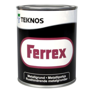 Антикорозійна фарба для металу Teknos Ferrex, Чорний, 1 л в Харкові