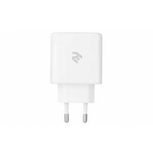 Зарядний пристрій 2E USB Wall Charger QC, PD, Max 30W, white (2E-WC2USB30W-W) надійний