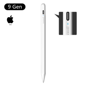 хороша модель Стілус для планшета Apple iPad 2018-2021 Goojodoq 9 Gen Magnetic Type-C 1.2mm White