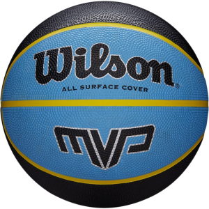 Мяч баскетбольный Wilson MVP 295 Size 7 Black/Blue (WTB9019XB07) ТОП в Харькове