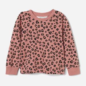 Свитшот H&M 1412-919650 98-104 см Розовый/Леопард (hm08160746859) лучшая модель в Харькове