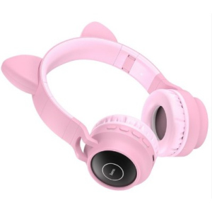 Навушники бездротові Hoco W27 Cat ear pink ТОП в Харкові