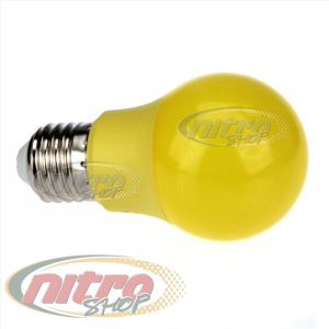 Комплект 10 шт. светодиодных ламп Horoz Electric Spectra Yellow 3Вт 220В Е27 Желтая лучшая модель в Харькове