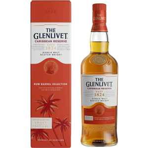 Віскі Glenlivet Caribbean Reserve 0.7 л 40% у подарунковій дерев'яній упаковці (5000299627471)