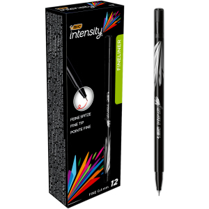 Вкладиші для ручок BIC Intensity Fine Black 12 шт (3086123449206) краща модель в Харкові