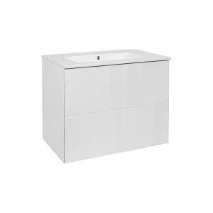 Комплект Qtap Tern 700х580х437 White тумба підвісна + раковина врізна QT1772TPL7013070CW краща модель в Харкові