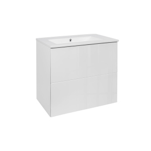 Комплект Qtap Tern 600х580х437 White тумба підвісна + раковина врізна QT1772TPL6013060CW надійний