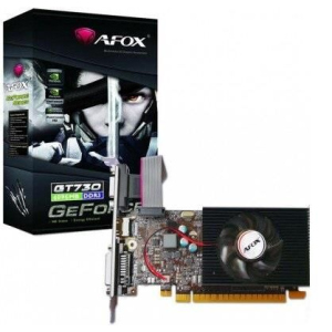 AFOX Видеокарта Geforce GT730 4GB DDR3 128Bit DVI HDMI VGA LP Single Fan в Харькове