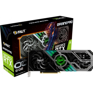 Відеокарта GF RTX 3070 8GB GDDR6 GamingPro OC V1 Palit (NE63070S19P2-1041A) (LHR) рейтинг