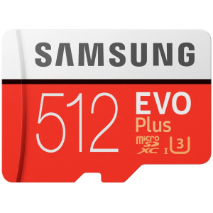 Samsung EVO Plus microSDXC 512GB UHS-I Class 10 + SD адаптер (MB-MC512HA/RU) в Харькове