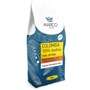 Кофе в зернах Marco Coffee Colombia 1 кг (4820227690244) ТОП в Харькове