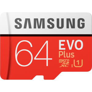 Samsung EVO Plus microSDXC 64GB UHS-I Class 10 + адаптер SD (MB-MC64HA/RU) ТОП в Харкові