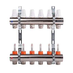 Колектор Icma 1" 6 виходів, з витратоміром №K013 ТОП в Харкові