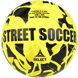 М'яч футбольний Select Street Soccer (102) №4.5 Yellow-Black (5703543232895) краща модель в Харкові