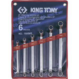 Набор ключей KING TONY накидных 45 град 6 ед (1606MR)