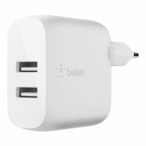 купити Зарядний пристрій Belkin Home Charger (24W) DUAL USB 2.4A, white