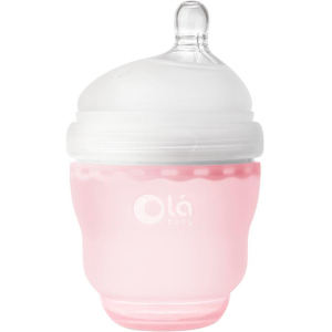 Детская силиконовая антиколиковая бутылочка Olababy GentleBottle Rose Розовый 120 мл (80450) лучшая модель в Харькове