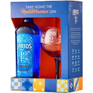 купить Джин Larios 12 Premium Gin 0.7 л 40% с бокалом (5010496005804)