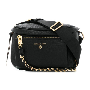 Жіноча шкіряна сумка Michael Kors Slater MD Sling Pack Msgr 30T0G04M6L 001 Black (800070124301) краща модель в Харкові