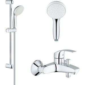 Змішувач для ванни GROHE Eurosmart 33300002 з душовим гарнітуром New Tempesta 27853001 в Харкові